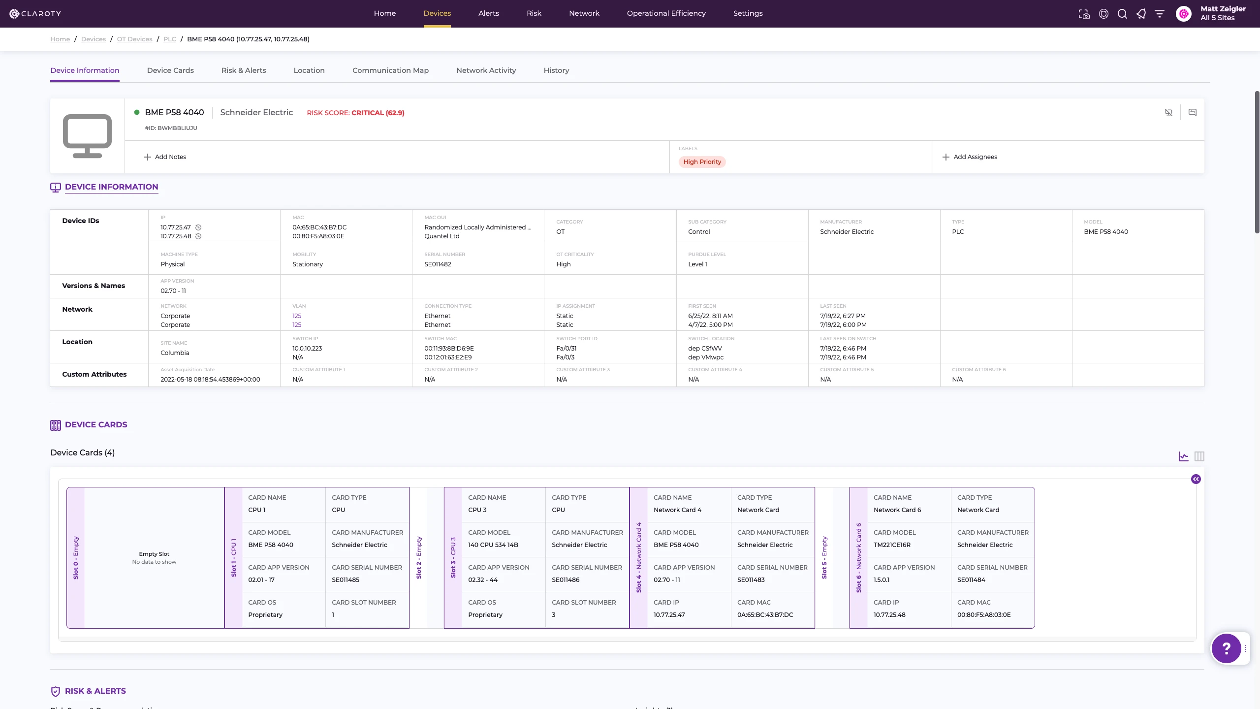 Claroty Rack Server About Project File Analysis - Claroty Collection Method | Claroty