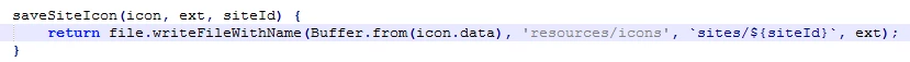 saveSiteIcon function