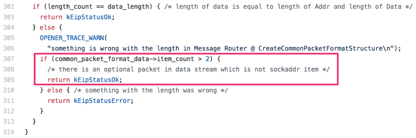 CreateCommonPacketFormatStructure