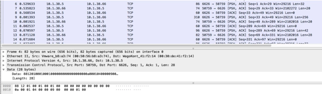 WAGO iocheckd protocol packet