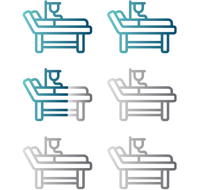 Life, uninterrupted - An illustration of hospital beds.