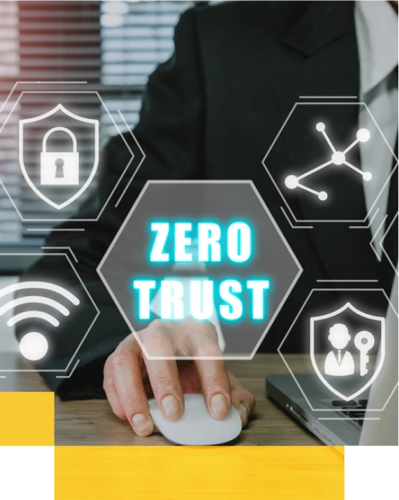 Mandate Framework Support - A Zero Trust infographic.