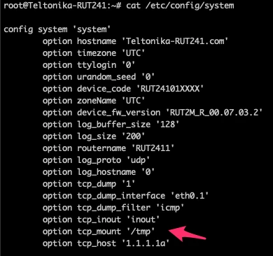 /etc/config/system configuration file