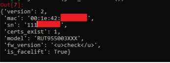 HTML object in the fw_version field