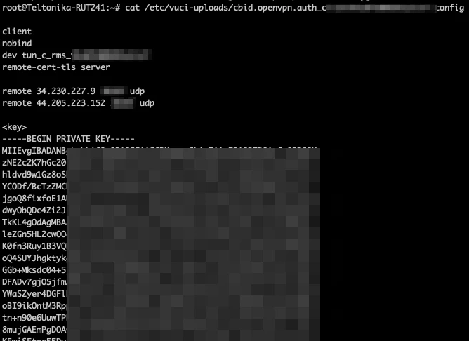 OpenVPN configuration
